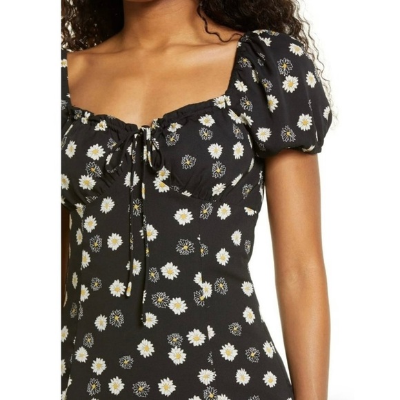 NWT BP Ditsy Floral Tie Front Mini Dress Size XL - Picture 2 of 9